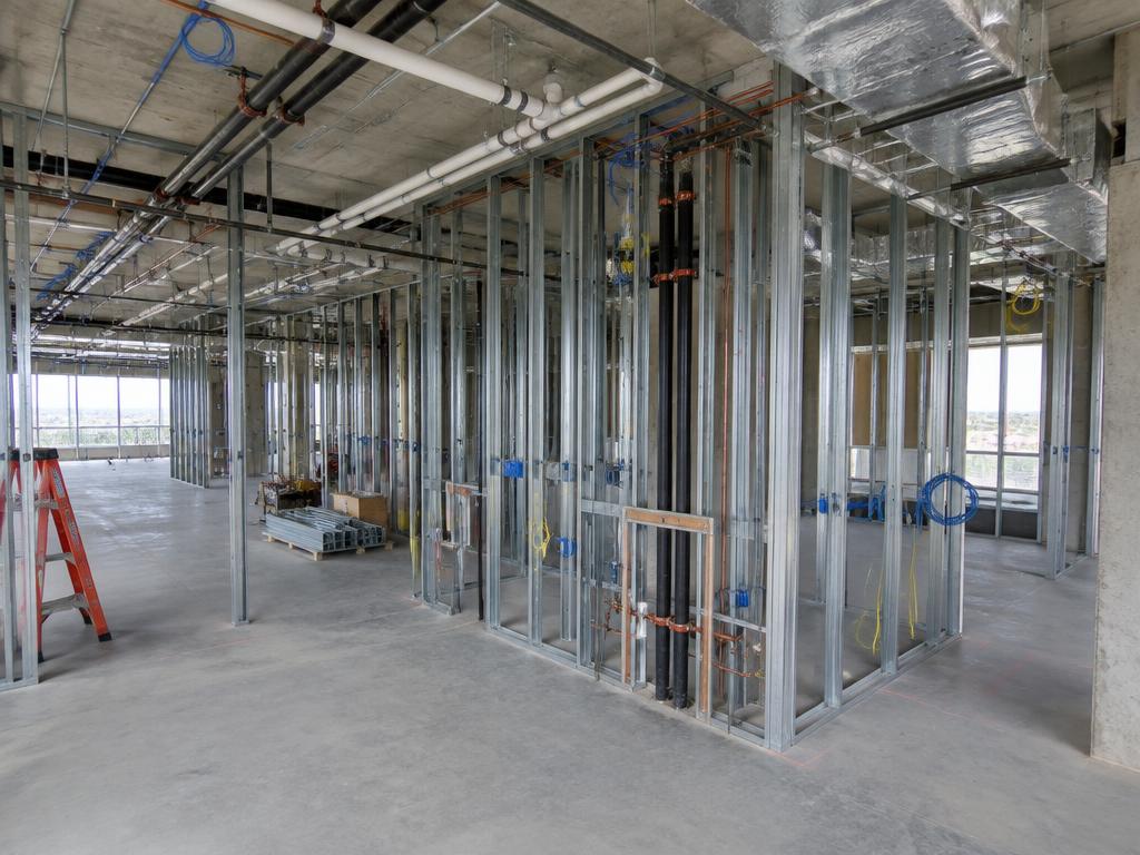 Framing & MEP rough-in, floor 4